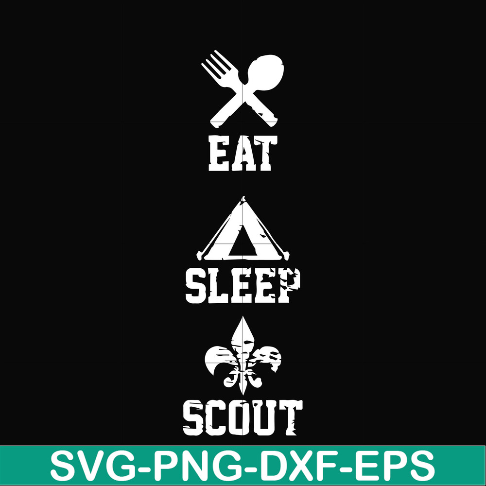 CMP089-Eat sleep scout svg, camping svg, png, dxf, eps digital file CMP089.jpg