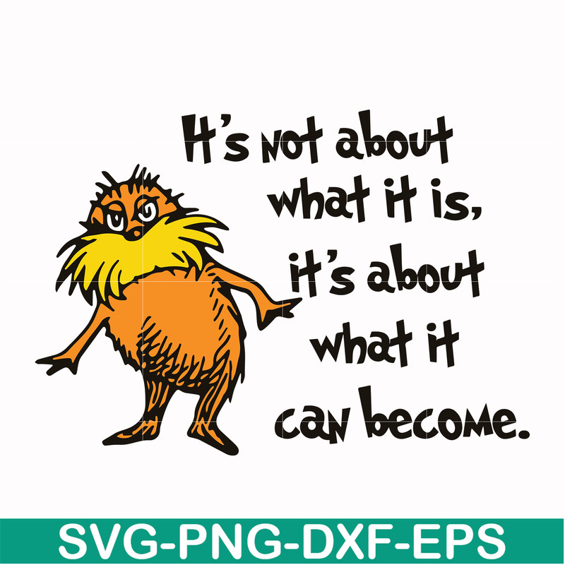 DR000148-It's not about what it is it's about what it can become svg, png, dxf, eps file DR000148.jpg