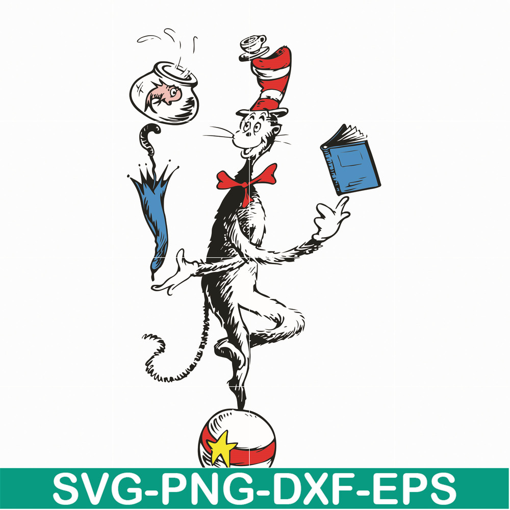 DR05012132-Cat In The Hat You Are The Best Quotes You svg, dr svg, png, dxf, eps file DR05012132.jpg