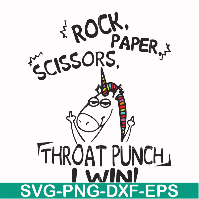 FN000368-Rock paper scissors throat punch I win svg, png, dxf, eps file FN000368.jpg