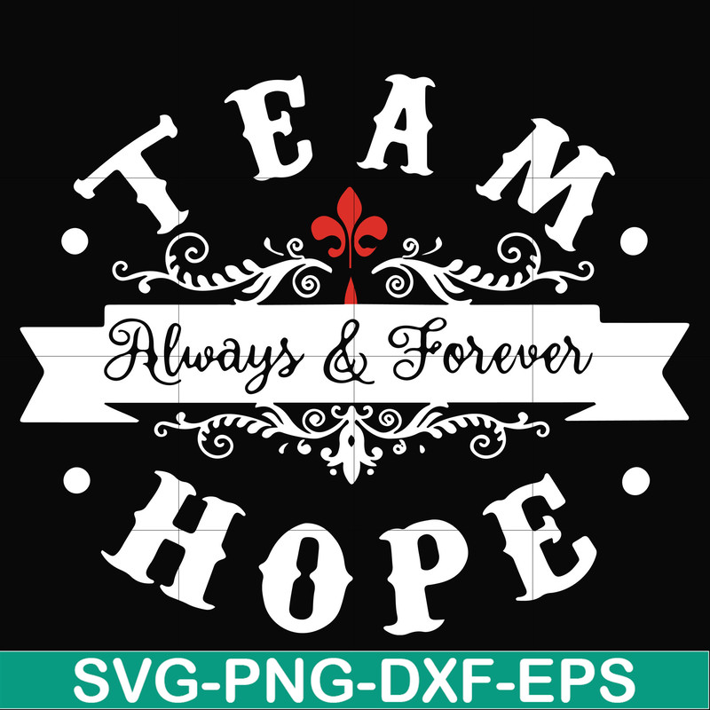 FN000520-Team always & Forever hope svg, png, dxf, eps file FN000520.jpg