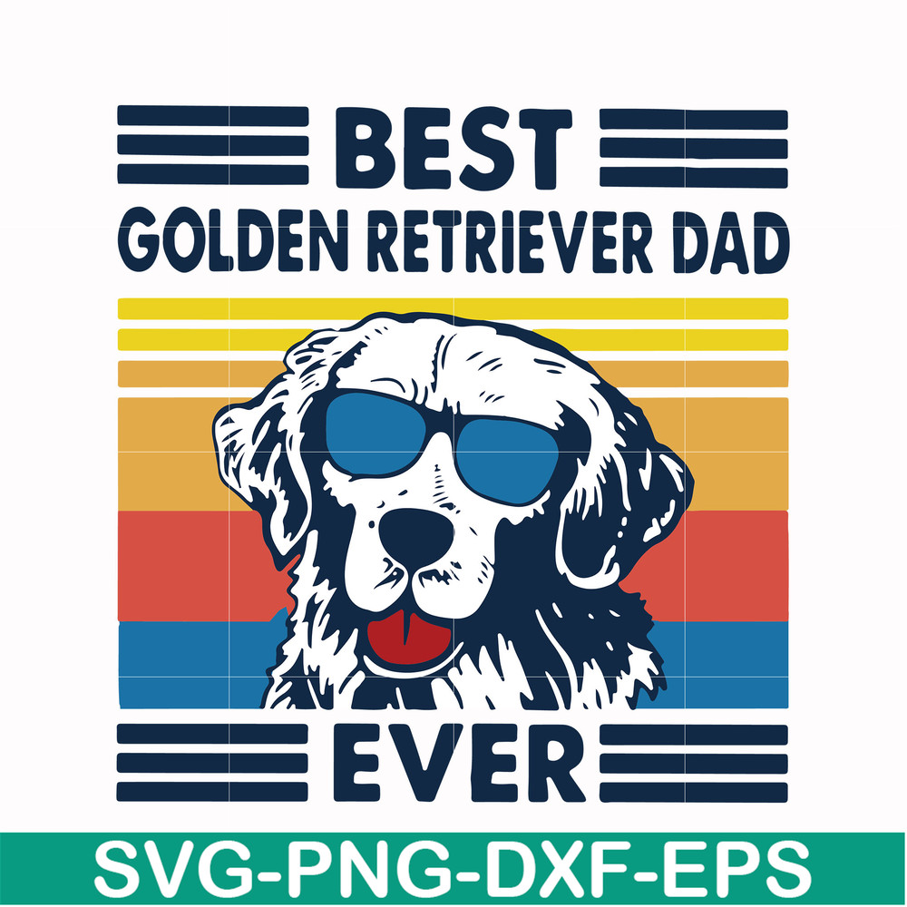 FTD30-Best golden retriever dad ever svg, png, dxf, eps, digital file FTD30.jpg