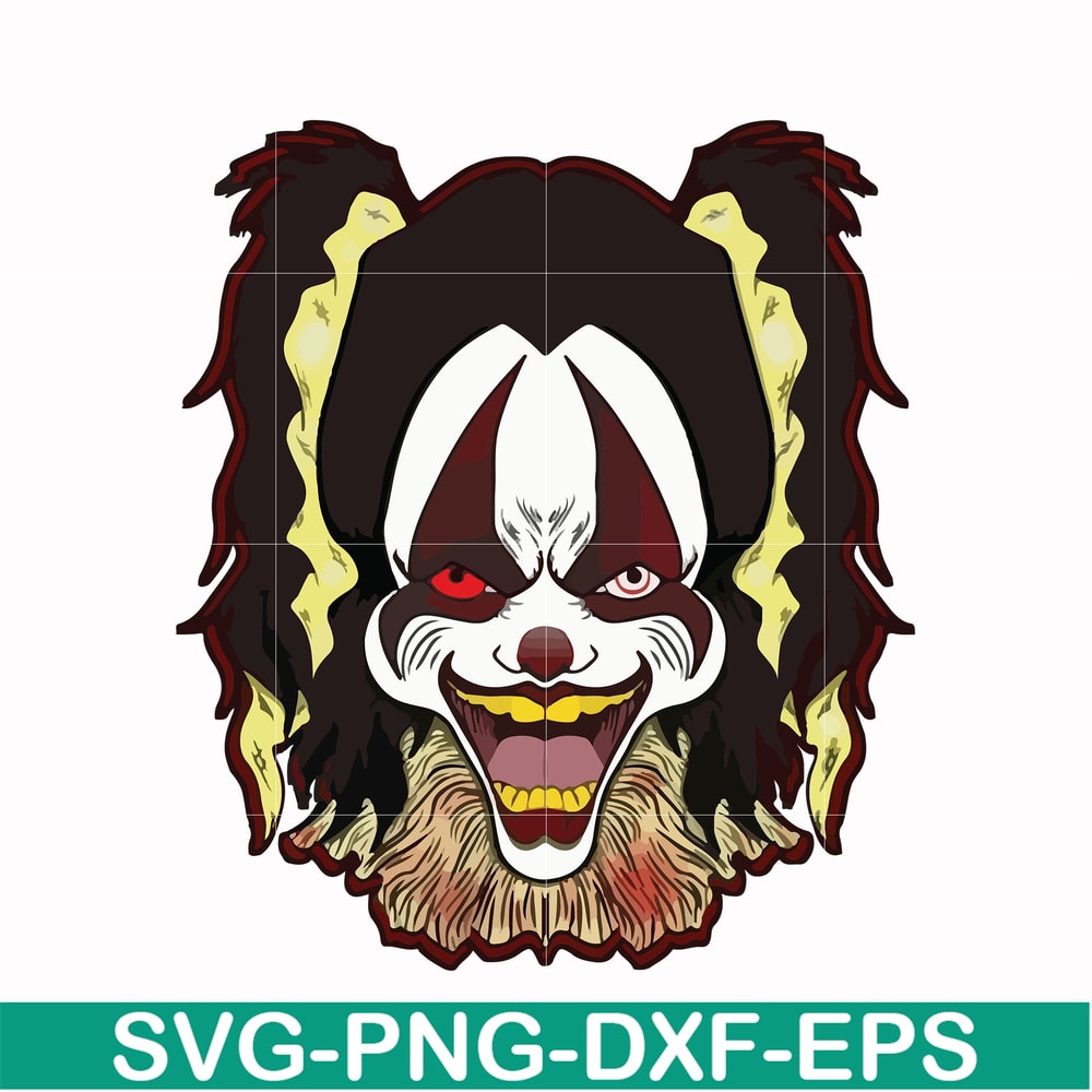 HLW0016-Clown svg, halloween svg, png, dxf, eps digital file HLW0016.jpg