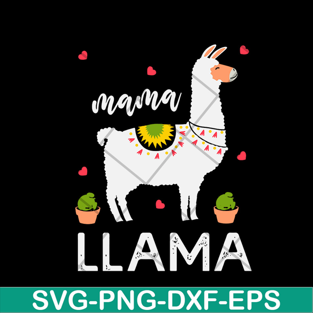 MTD02042123-Mama llama svg, Mother's day svg, eps, png, dxf digital file MTD02042123.jpg