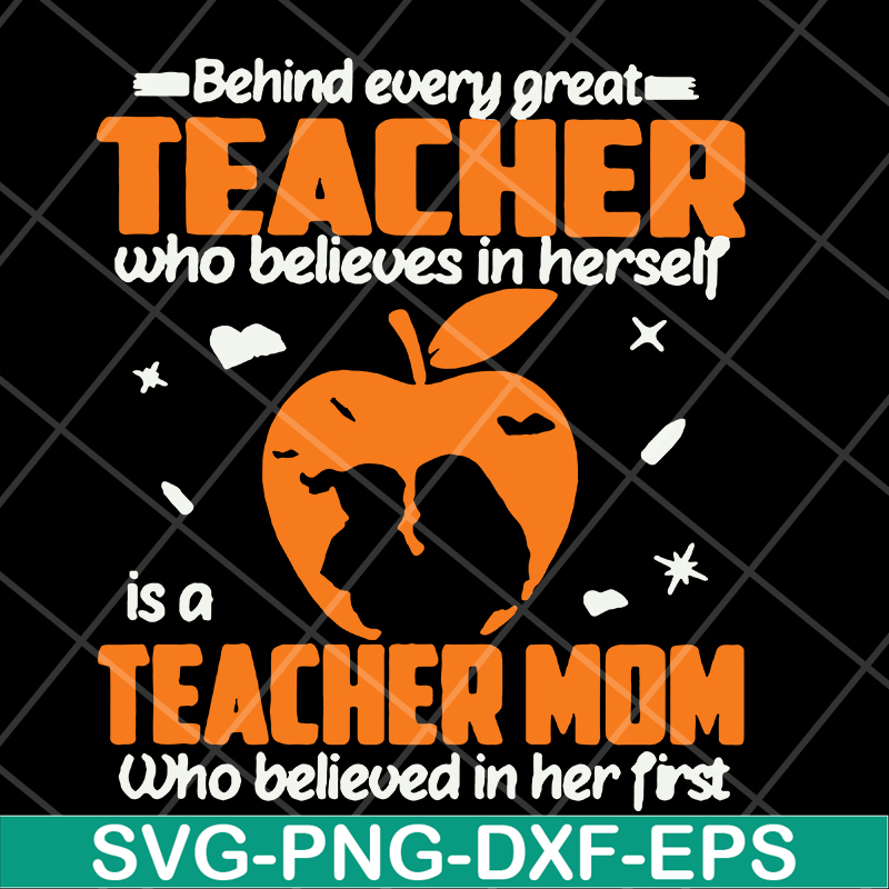 MTD15042109-Teacher mom svg, Mother's day svg, eps, png, dxf digital file MTD15042109.jpg