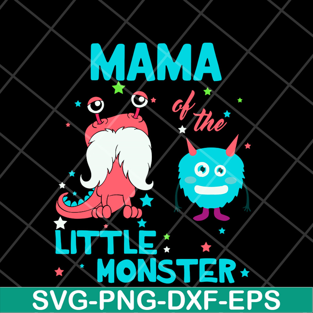 MTD15042130-Mama of the little monster svg, Mother's day svg, eps, png, dxf digital file MTD15042130.jpg