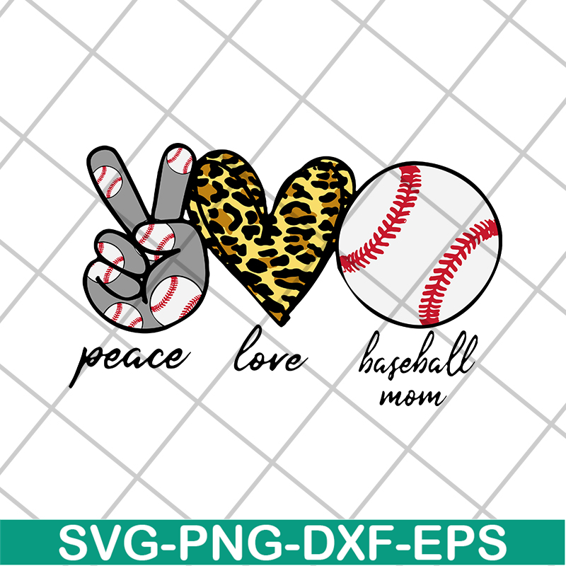 MTD16042135-Peace love mom baseball svg, Mother's day svg, eps, png, dxf digital file MTD16042135.jpg