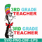 DR00033-3rd grade teacher svg, png, dxf, eps file DR00033.jpg