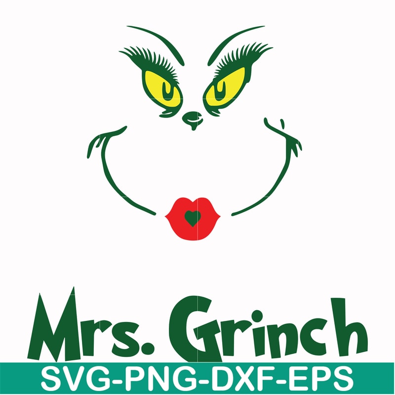 DR00039-Mrs. Grinch svg, png, dxf, eps file DR00039.jpg