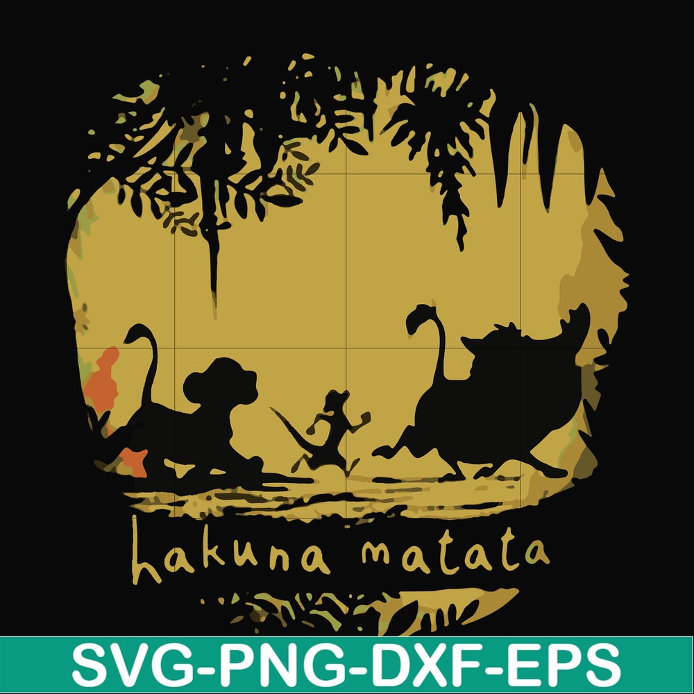 FN000159-Hakuna Matata svg, png, dxf, eps file FN000159.jpg