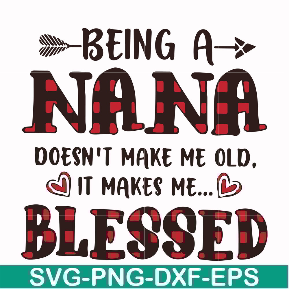 FN000437-Being a Nana doesn't make me old it make me blessed svg, png, dxf, eps file FN000437.jpg