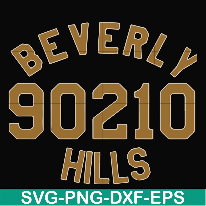 FN000652-Beverly 90210 hills svg, png, dxf, eps file FN000652.jpg