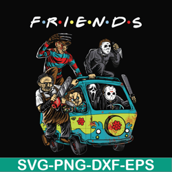 scary friends horror svg, halloween svg, png, dxf, eps digital file hlw2307202