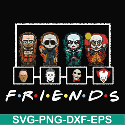 scary friends horror svg, halloween svg, png, dxf, eps digital file hlw2307203