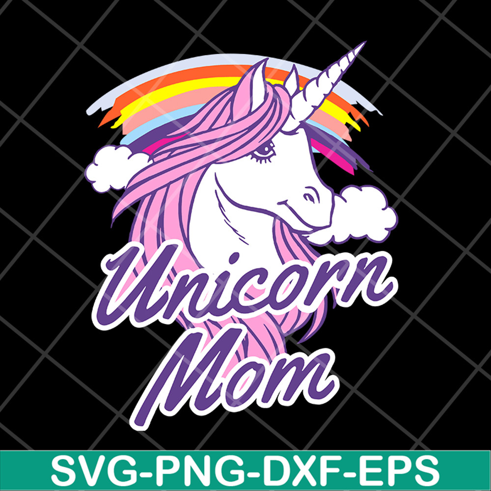 MTD04042103-Unicorn Mom svg, Mother's day svg, eps, png, dxf digital file MTD04042103.jpg