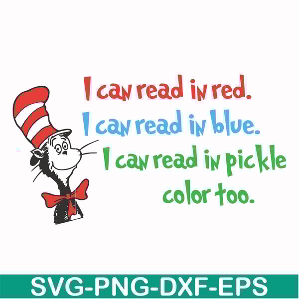 DR00056-I can read in red I can read in blue I can read in pickle color too svg, png, dxf, eps file DR00056.jpg