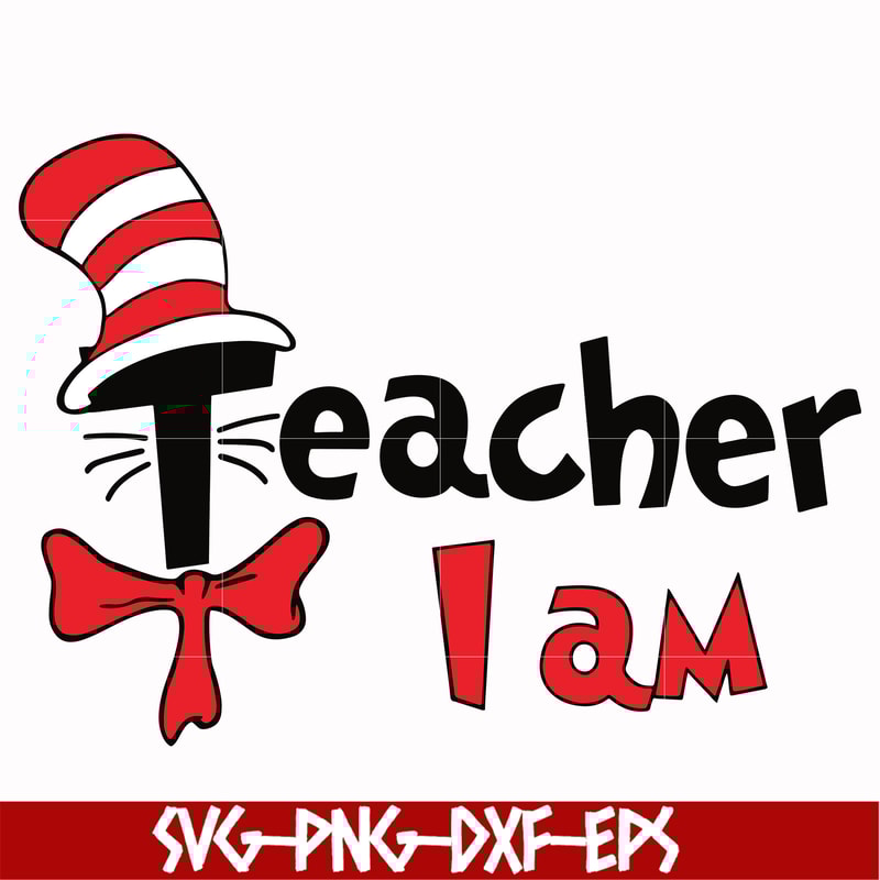 DR00043-I am teacher svg, png, dxf, eps file DR00043.jpg