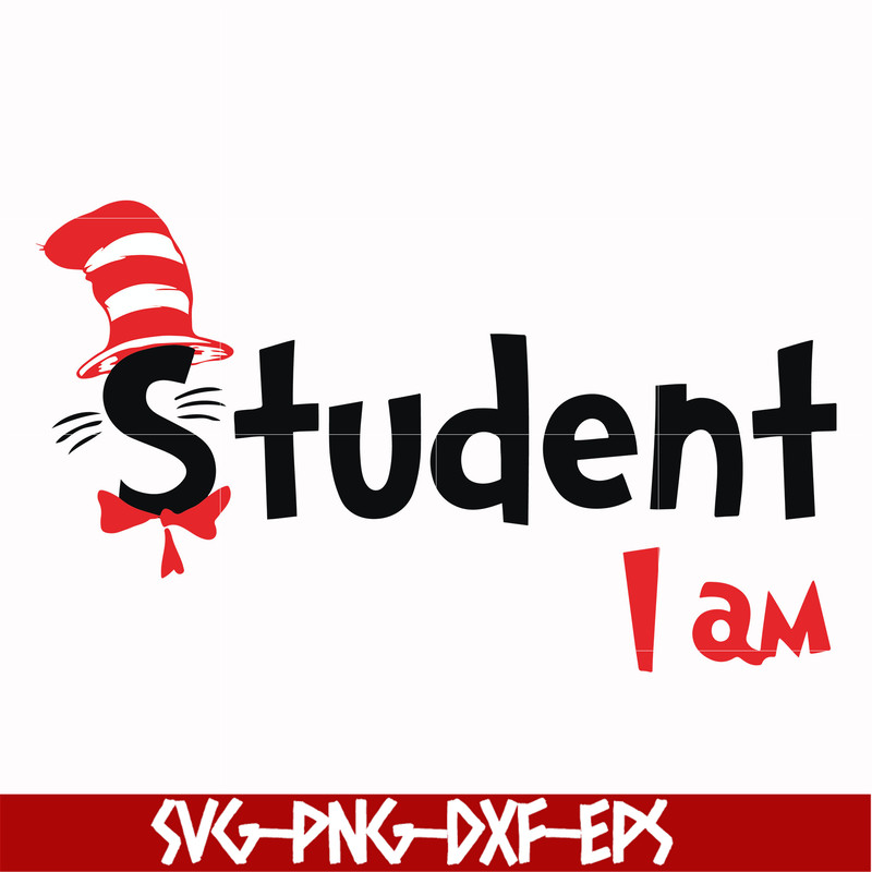 DR00058-Student I am svg, png, dxf, eps file DR00058.jpg