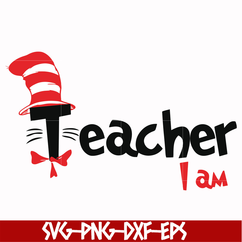 DR00061-Teacher I am svg, png, dxf, eps file DR00061.jpg