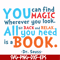 DR00097-You can find magic wherever you look all you need sit back and relax all you need is a book svg, png, dxf, eps file DR00097.jpg