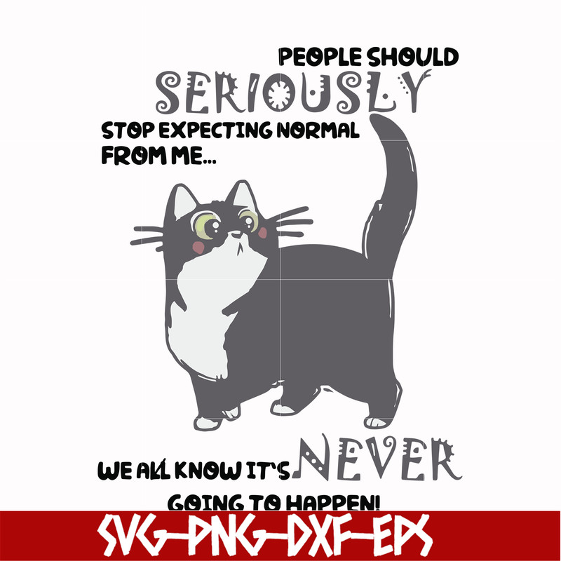 FN000123-People should seriously stop expecting normal from me we all know it's never going to happen svg, png, dxf, eps file FN000123.jpg