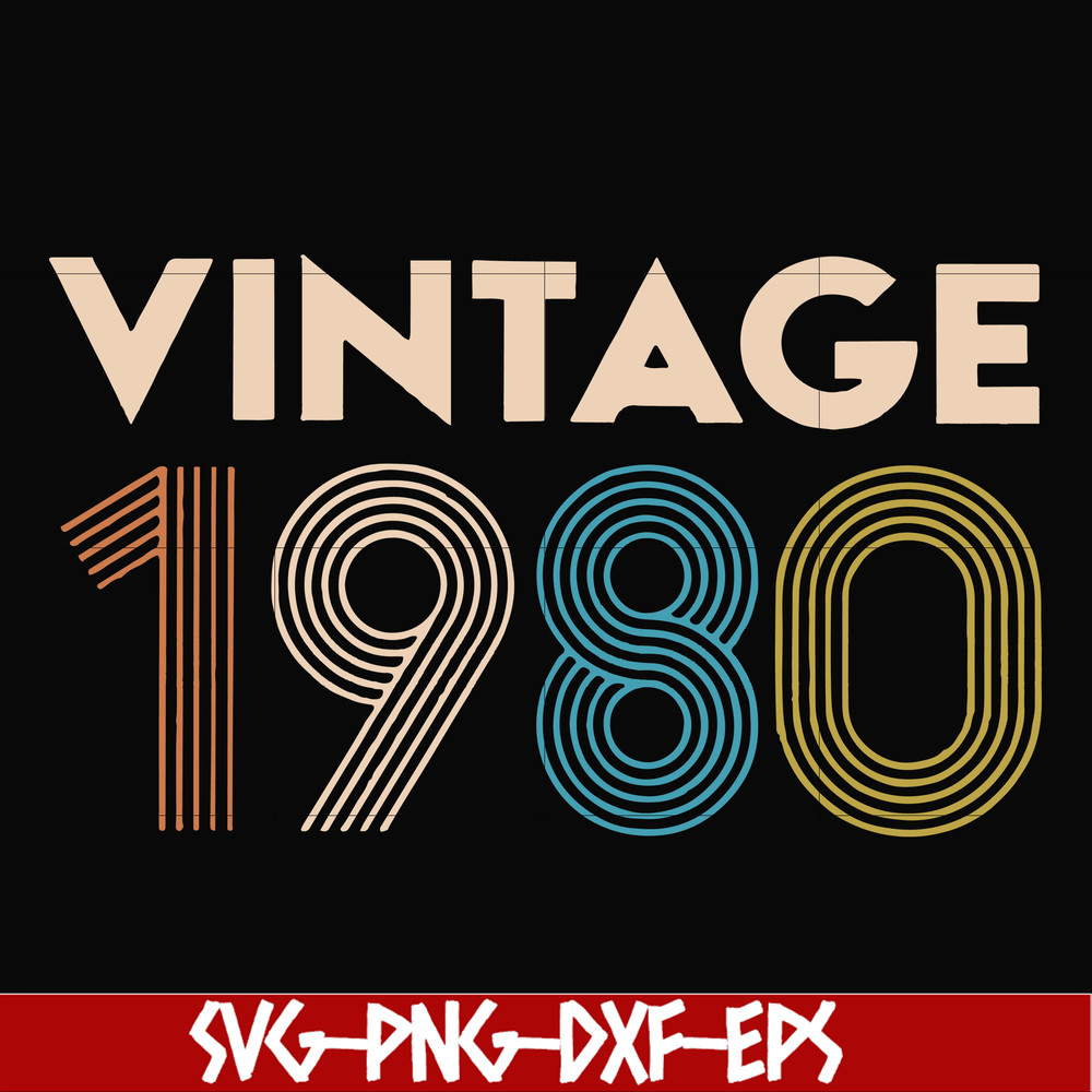 FN000283-Vintage 1980 svg, png, dxf, eps file FN000283.jpg