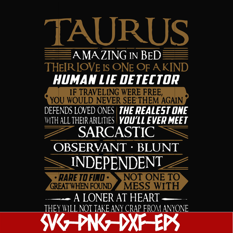 FN000376-Taurus rare to find not one to mess with amazing in bed svg, png, dxf, eps file FN000376.jpg