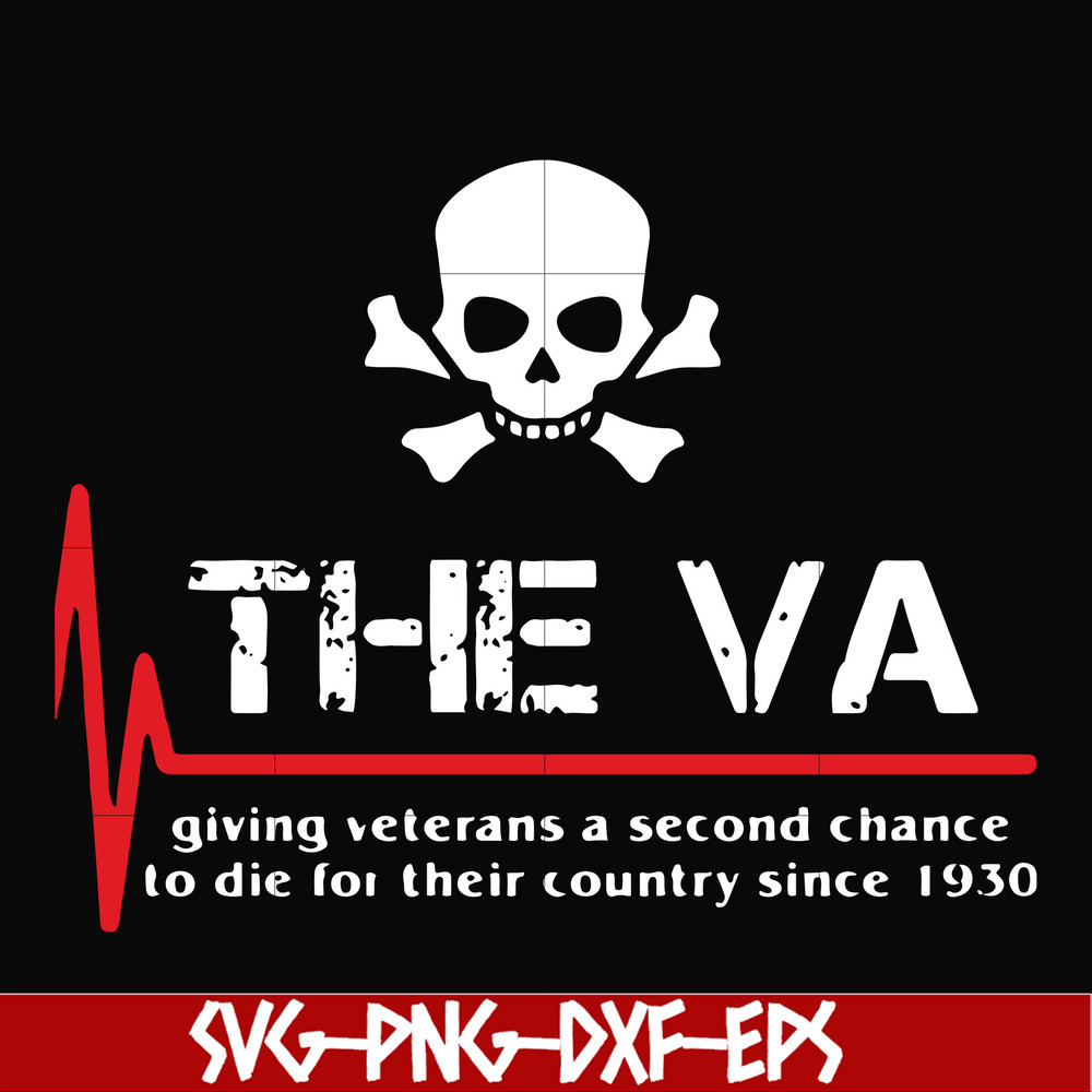 FN00093-The VA giving veterans a second chance svg, png, dxf, eps file FN00093.jpg