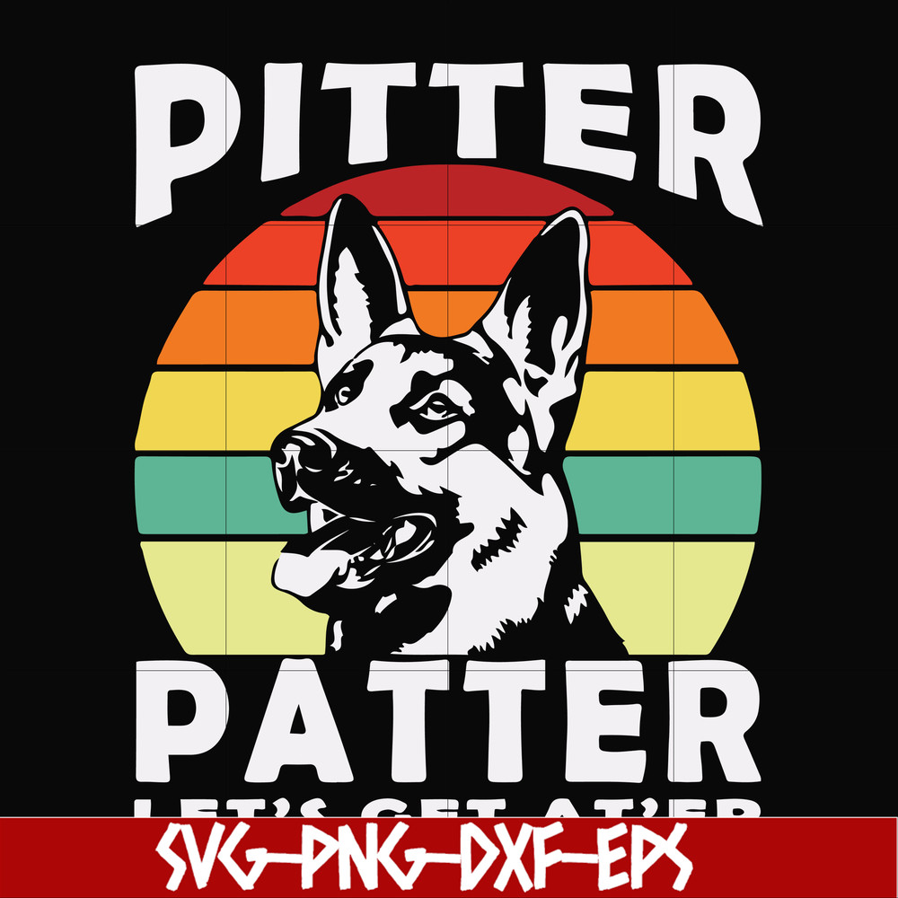 FN000977-Pitter patter let's get at'er svg, png, dxf, eps file FN000977.jpg