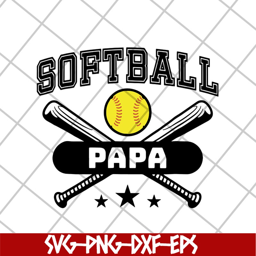FTD06052135-softball papa svg, png, dxf, eps digital file FTD06052135.jpg