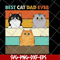 FTD10062110-Fluffy Cat Best Cat Dad Retro svg, png, dxf, eps digital file FTD10062110.jpg