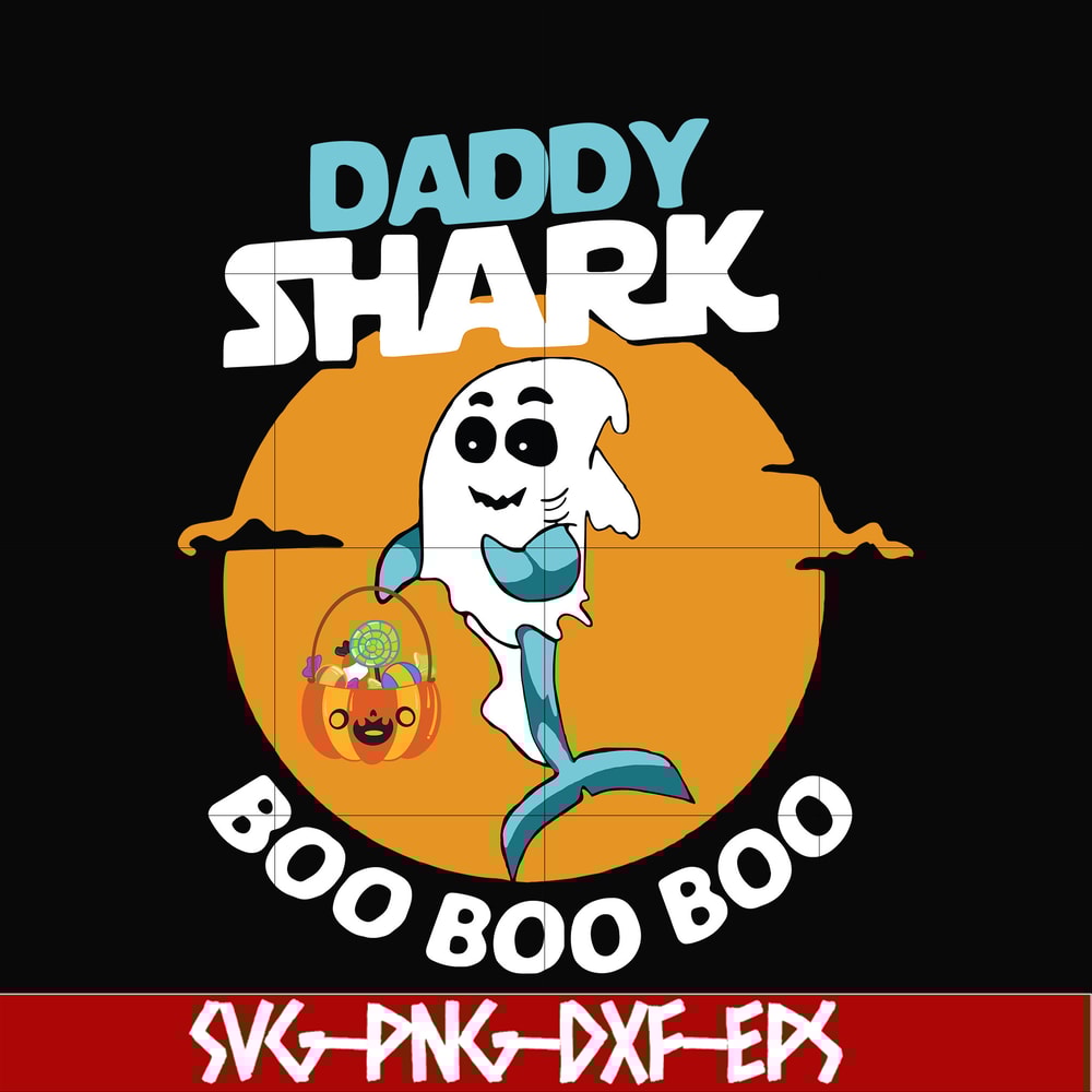 HLW0093-Daddy shark boo boo boo svg, png, dxf, eps digital file HLW0093.jpg