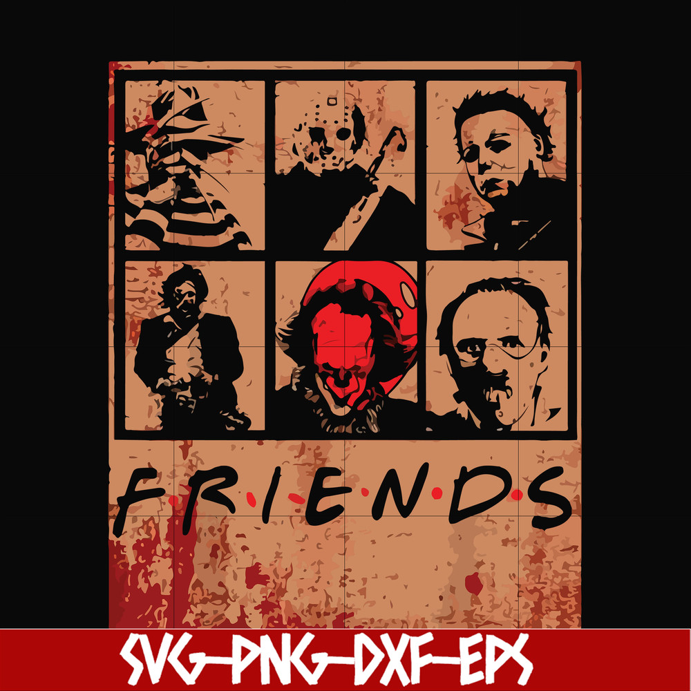 HLW2307201-Scary Friends Horror svg, Halloween svg, png, dxf, eps digital file HLW2307201.jpg