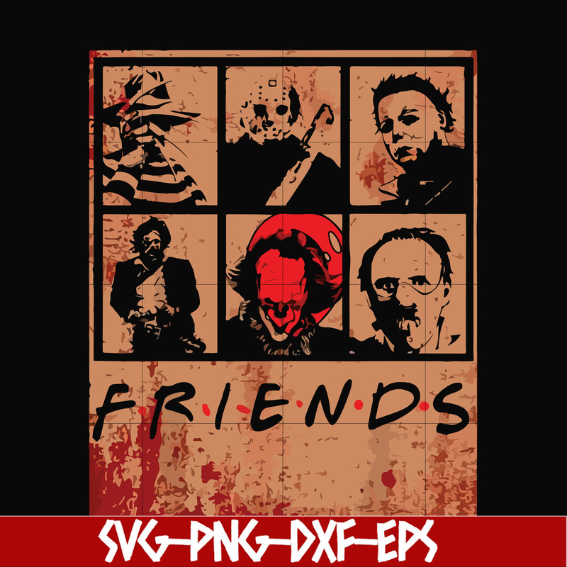 HLW2307201-Scary Friends Horror svg, Halloween svg, png, dxf, eps digital file HLW2307201.jpg