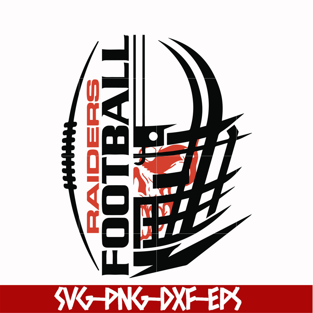 NFL0000184-Raiders football, svg, png, dxf, eps file NFL0000184.jpg