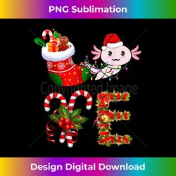 Axolotl Christmas Lights Led Funny Santa Hat Christmas - Futuristic PNG Sublimation File - Channel Your Creative Rebel