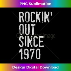 Gift for 50 Year Old, Rocking Out Since 1970 50th Birthday - Vibrant Sublimation Digital Download - Ideal for Imaginative Endeavors