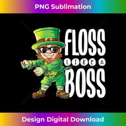 leprechaun floss like a boss st patricks day boys kids gifts - artisanal sublimation png file - immerse in creativity with every design