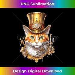 Steampunk Cat with a Top Hat, Steampunk Cat - Eco-Friendly Sublimation PNG Download - Pioneer New Aesthetic Frontiers