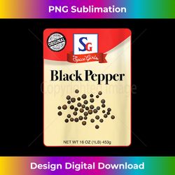 Spice Halloween Costume - Black Pepper - Group, Girls, Women V-Neck - Futuristic PNG Sublimation File - Crafted for Sublimation Excellence