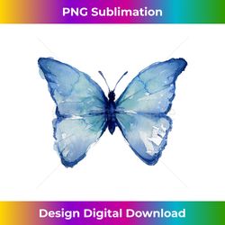 Blue Butterfly Watercolor - Innovative PNG Sublimation Design - Animate Your Creative Concepts
