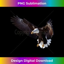 Lovely American Bald Eagle In Flight Photo Portrait - Futuristic PNG Sublimation File - Tailor-Made for Sublimation Craftsmanship