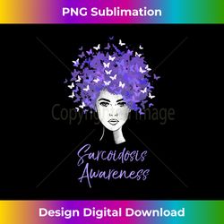 Sarcoidosis Awareness T- Purple Butterflies Gift - Sophisticated PNG Sublimation File - Craft with Boldness and Assurance