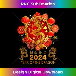 Year Of The Dragon 2024, Happy Chinese Lunar New Year 2024 Tank Top 1 - Deluxe PNG Sublimation Download - Immerse in Creativity with Every Design