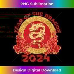 chinese new year 2024 year of the dragon 2024 tank top - edgy sublimation digital file - enhance your art with a dash of spice