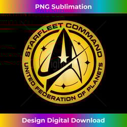 star trek discovery starfleet command badge tank top 1 - chic sublimation digital download - animate your creative concepts
