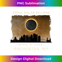 2024 Total Solar Eclipse in Rochester New York - Timeless PNG Sublimation Download - Enhance Your Art with a Dash of Spice