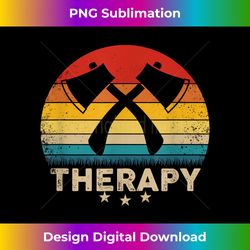 Vintage Axe Throwing Therapy Silhouette Retro Sunset - Luxe Sublimation PNG Download - Ideal for Imaginative Endeavors