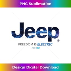 jeep lightning freedom is electric 4xe logo - sophisticated png sublimation file - channel your creative rebel