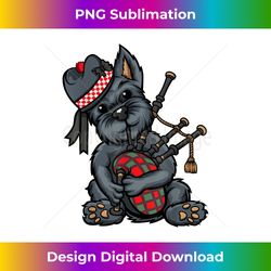 Funny Tartan Day Scottish Terrier Bagpipe Scotland - Timeless PNG Sublimation Download - Lively and Captivating Visuals